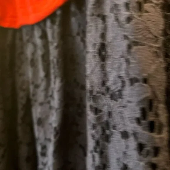 Maitai Red Pleated Top and Navy Lace Mini Dress, Size 2X - Picture 6 of 9